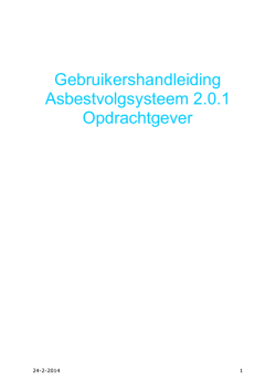 Handleiding voor opdrachtgevers