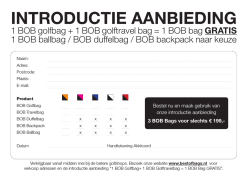 IntroductIe aanbIedIng