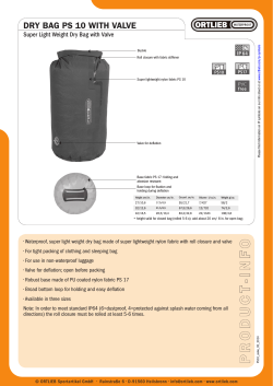 DRY BAG PS 10 WITH VALVE