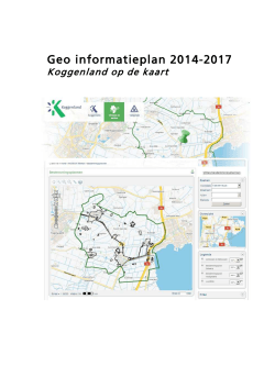 3. Geo informatieplan 2014-2017