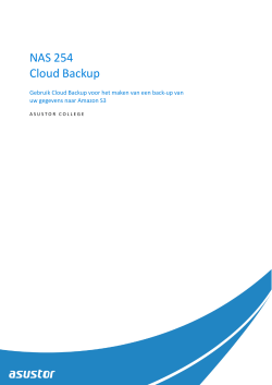 NAS 254 Cloud Backup