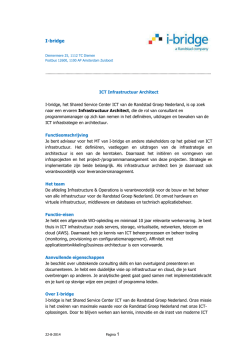 ICT Infrastructuur Architect - I