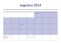 schoolkalender 2014-2015 ouders.pub