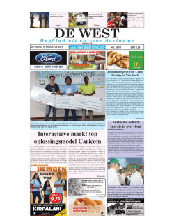 Interactieve markt top oplossingsmodel Caricom