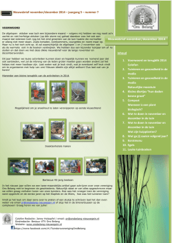 Nieuwsbrief novemberdecember2014