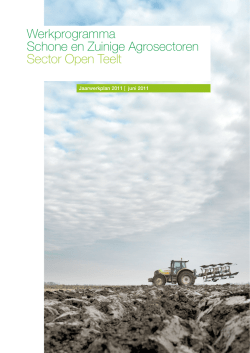 Jaarwerkplan OPEN TEELT-2011