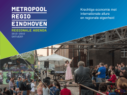 Regionale Agenda 2015-2018 Metropoolregio Eindhoven