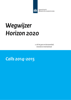 DEF Horizon Wegwijzer Calls 2014-2015 versie 3