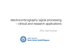 electrocorticography signal processing – clinical and research
