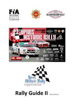 Rally Guide II 2014 18-20 June