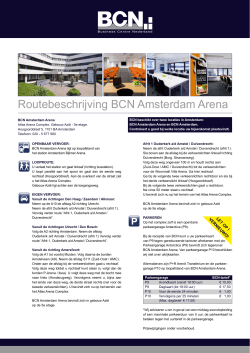 Routebeschrijving BCN Amsterdam Arena