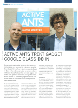 Active Ants trekt Google Glass DC in – Logistiek magazine