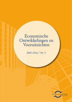 Economische Ontwikkelingen en Vooruitzichten juni 2014