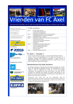 FC Axel 1 - Vrienden van Axel