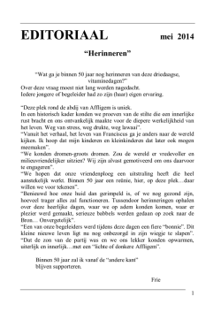 EDITORIAAL mei 2014