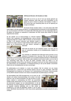 Verslag van ACM