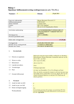 3e verslag BBU Flexwerk CV 29-07-2014