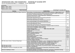 donderdag 27 november