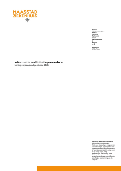 Informatie sollicitatieprocedure