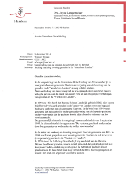 2014474919 Brief wethouder Langenacker d.d. 9 december 2014