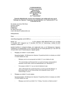 Volmacht obligatiehouders
