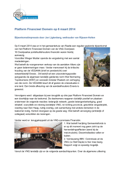 Platform Financieel Domein op 6 maart 2014