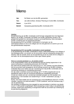 Jan-Jelle de Boer, Adviseur Planning en Control BEL Combinatie
