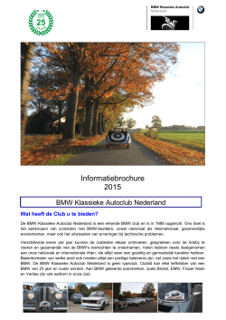 Internetformulier - BMW Klassieke Autoclub Nederland