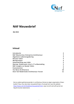 NAF Nieuwsbrief mei 2014 (306 kB)