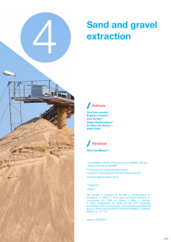 Sand and gravel extraction