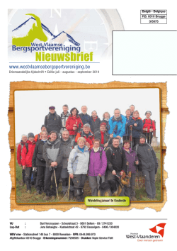 juli - Westvlaamsebergsportvereniging