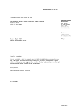 een brief - Pensioenfederatie