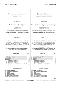 021 - La Chambre des représentants de Belgique