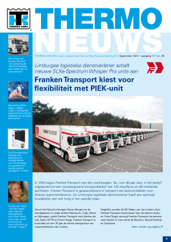 Franken Transport kiest voor flexibiliteit met PIEK-unit