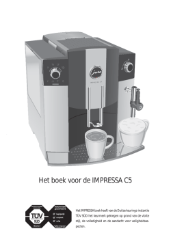Gebruiksaanwijzing IMPRESSA C5