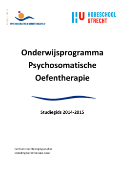 Onderwijsprogramma Psychosomatische Oefentherapie