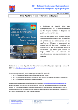 Information on how to buy the book on Aquifers and - BCH-CBH
