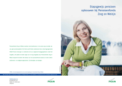 PGGM brochure instapregeling PFZW werkgever