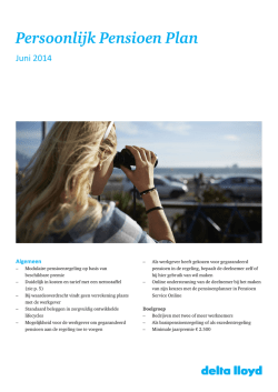 Download productkaart Persoonlijk Pensioen Plan