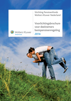 Voorlichtings brochure voor deelnemers basispensioenregeling 2014