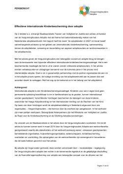 Persbericht - de Nederlandse Adoptie Stichting
