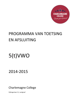 PTA 5 (T)VWO 2014 - 2015 PDF - 226.19 KB