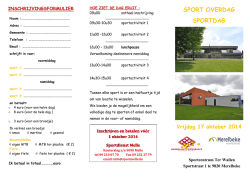 SPORT OVERDAG SPORTDAG
