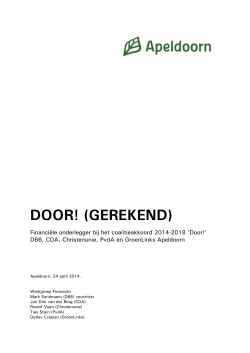 DOOR! (GEREKEND) - Gemeente Apeldoorn