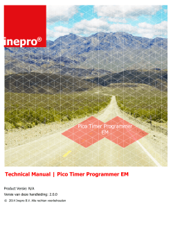 Pico Timer Programmer EM - Print Version