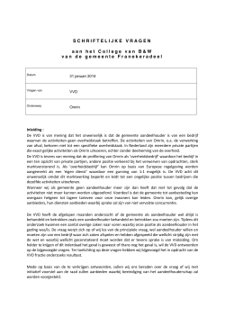 Schriftelijke vragen VVD - Stichting Afvaloven Nee