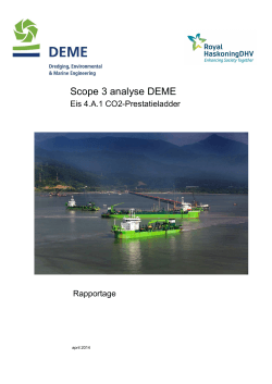 Scope 3 analyse DEME - CO2