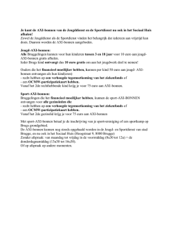 Je kunt de AXI-bonnen van de Jeugddienst en de Sportdienst nu