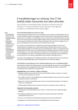 E-handtekeningen en verkoop: hoe IT het bedrijf sneller