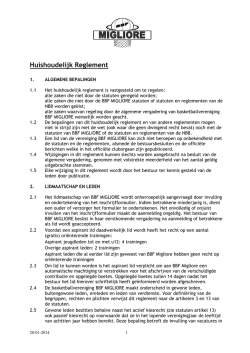 Huishoudelijk Reglement